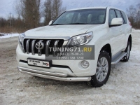 Защита передняя нижняя 76,1/50,8 мм Toyota Land Cruiser 150 Prado 2013